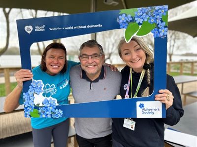 Memory Walk - Cllr Ready with Tracy and Bev