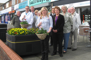 Aspull in Bloom working in partnership with local businesses