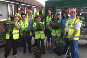 Orrell in Bloom – planting with local residents