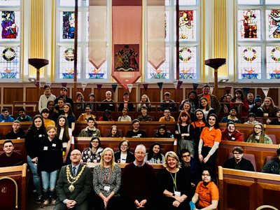 Young people from across the North West at Wigan&amp;#39;s Youthforia meeting