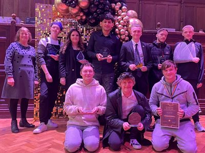 The award winners with Cabinet Member Councillor Jenny Bullen