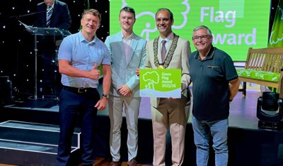 Cllr Fletcher and Cllr Ready at the Green Flag Awards