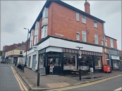 64 Gerard Street, front view of the three storey building which is positioned on the corner of a road.