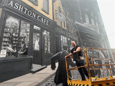 Snow Graffiti Ashton Mural