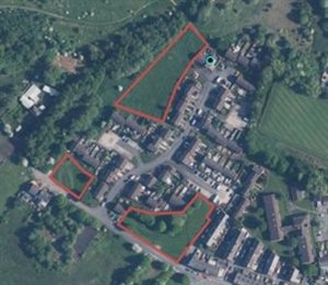 Aerial image of Bracken Road parcel sites