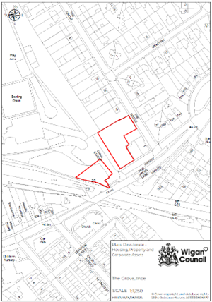 Red edge map Kingsway - The Grove