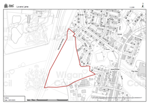 Red edge map of Lovers Lane site
