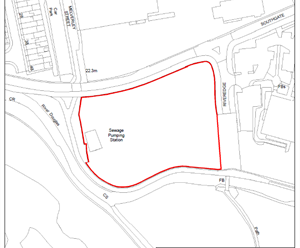 Red edge map of Southgate site