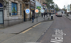 Wallgate - A point 84 metres north of its junction with King Street West
