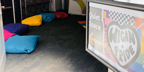 Wigan Pride Quiet Space 1