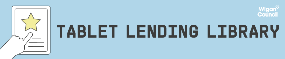 Tablet lending web banner