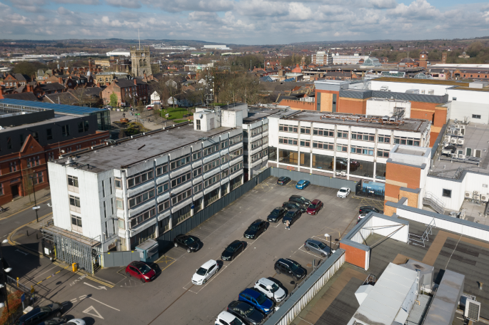 Civic Centre Ariel view
