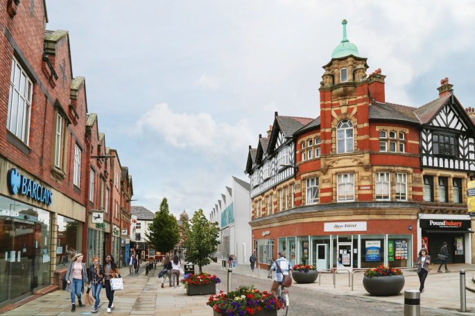 Wigan Town Centre View