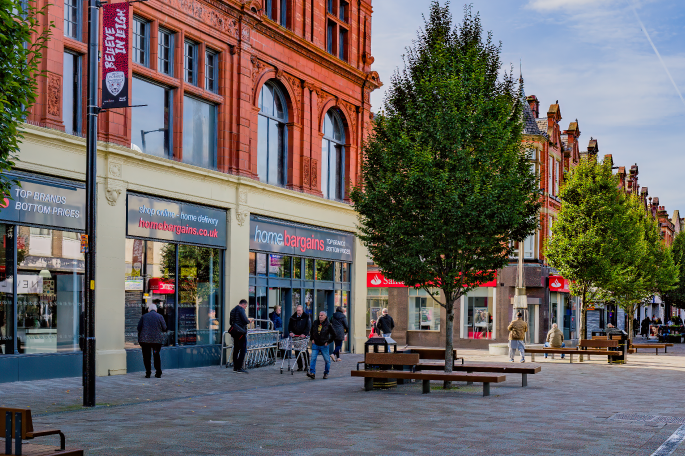 Leigh town centre shops