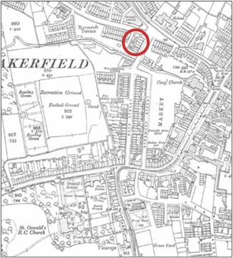 An ordinance survey map of Ashton in Makerfield from 1891.