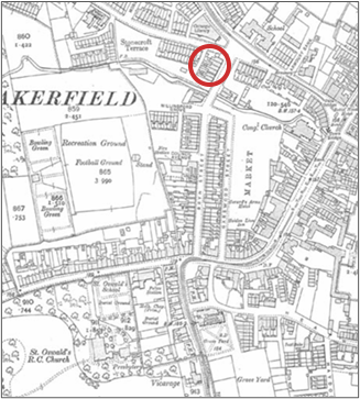An ordinance survey map of Ashton in Makerfield from 1891.