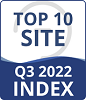 Sitemorse Index result - Top 10 Site Q3 2022