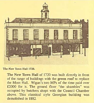 Old Map of Wigan Q.3.-New-Town-Hall-1720