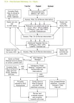 Diagram demonstrating the processes currently in place to diagnose autism between the ages of 5 and 19 years.