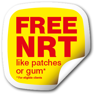 FREE NRT - like patches or gum for eligible clients