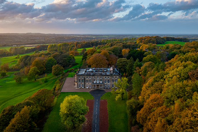 Haigh Woodland Park aerial view