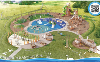 Map of new adventure play area