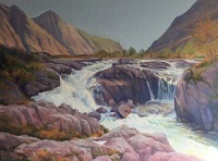 Beverley Saville Sound of Water Oil on Canvas