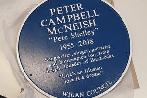 Pete Shelley blue plaque