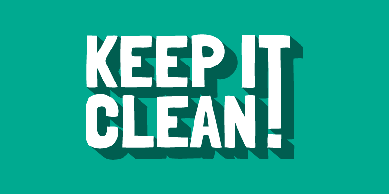 Keep it clean slider